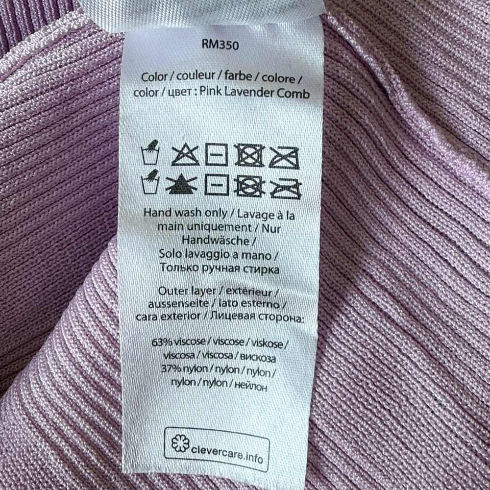 Remain by Birger Christen size 0 lavender and pink color block midi dress - Picture 7 of 8